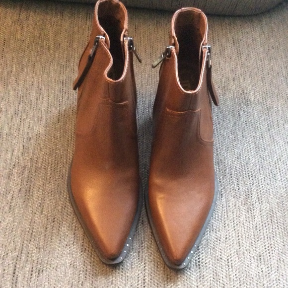 Sam Edelman Brown Ankle Boots Size 7.5 NIB - Picture 5 of 7